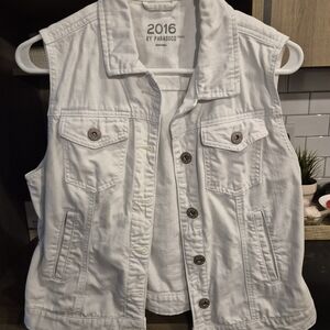 Parasuco White Denim Vest